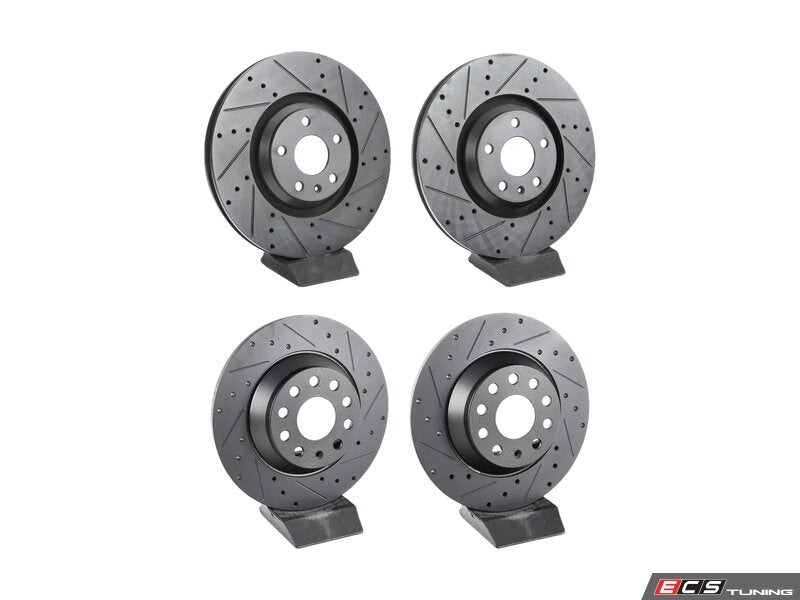 ECS Tuning V5 Drilled & Slotted Brake Rotors - (340x30 / 300x12)