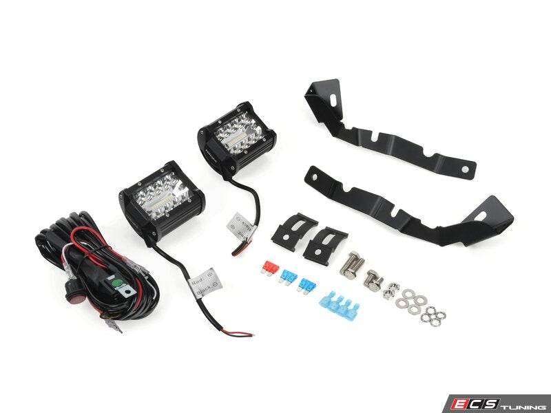 ECS Tuning E70 Ditch Light Brackets & LED Lighting Package