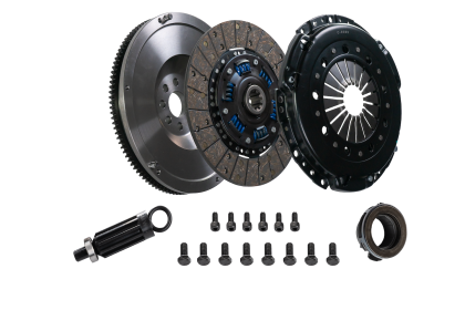 Automotive clutch kit on a white background