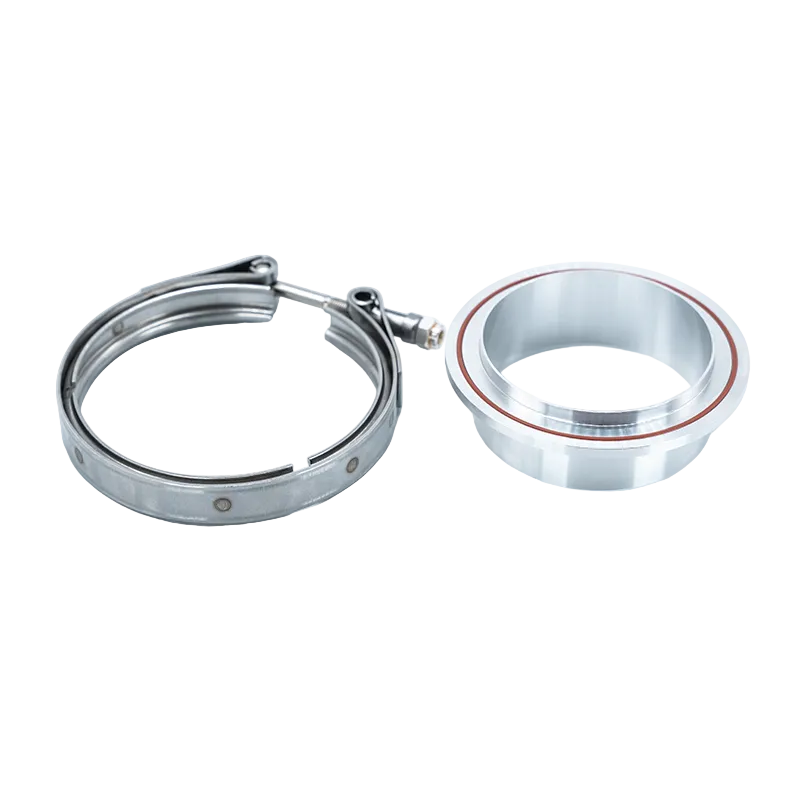 CT8RX Compressor Side Outlet 5" V-Band Flange & Clamp Set (Aluminum)