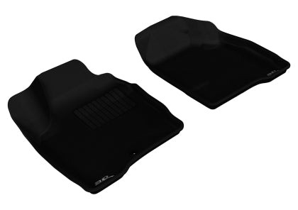 3D MAXpider 2006-2013 Chevrolet Impala/Impala Limited Kagu 1st & 2nd Row Floormats - Black