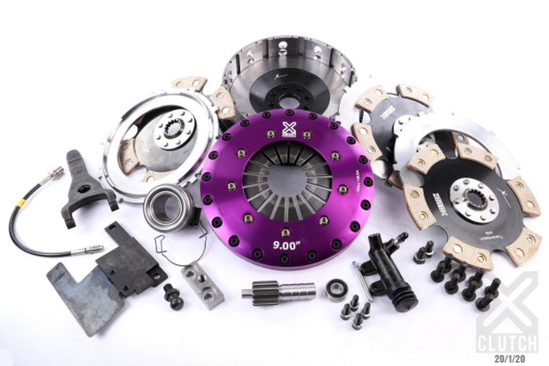 XClutch Stage 5 - 9.0" Triple Disc Rigid Ceramic Clutch Kit - Toyota Supra Twin Turbo (1993-96)