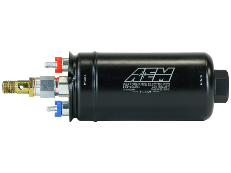 AEM High Flow Fuel Pump (400 LPH) - Metric Fittings