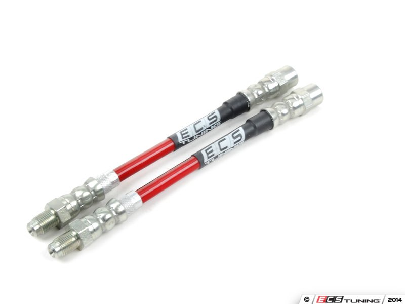 ECS Tuning Exact-Fit Stainless Steel Brake Lines - Front