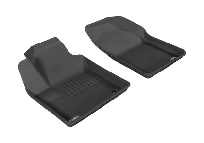 3D MAXpider 2007-2010 Chrysler Sebring Sedan Kagu 1st & 2nd Row Floormats - Black