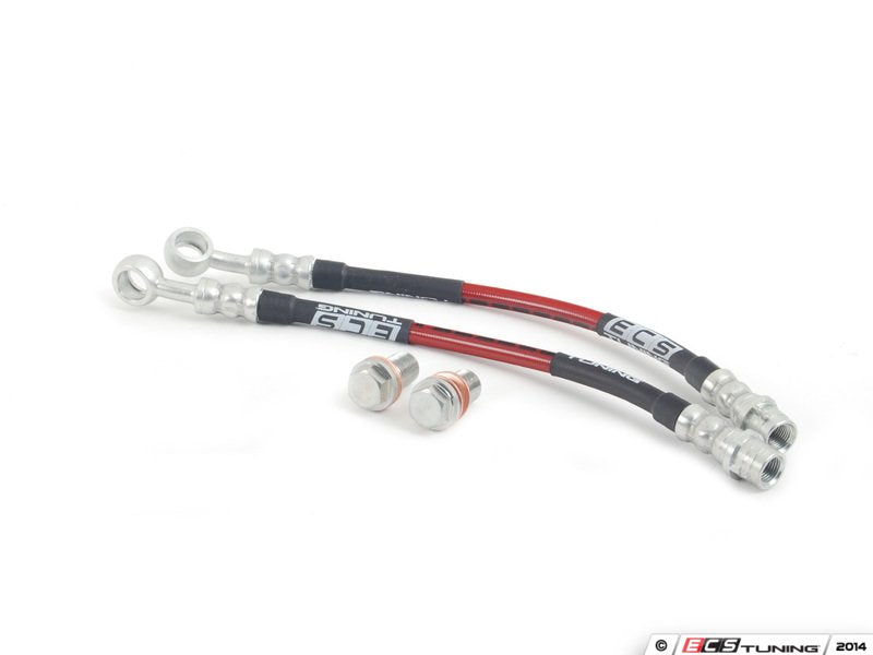 ECS Tuning Rear Exact-Fit Stainless Steel Brake Lines