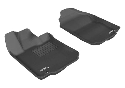 3D MAXpider 2006-2012 Ford Fusion Kagu 1st & 2nd Row Floormats - Black