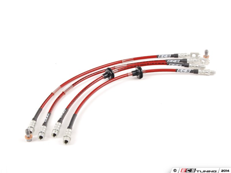 ECS Tuning Exact-Fit Stainless Steel Brake Lines - Complete Kit