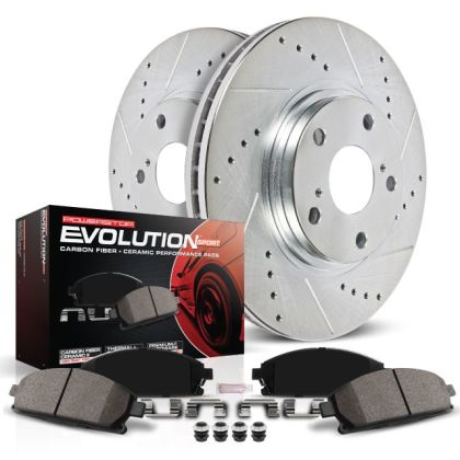 Kit de plaquettes et disques de frein en céramique et fibre de carbone PowerStop Z23 Daily Driver (arrière) - K7084
