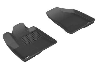 Tapis de sol 3D MAXpider Kagu 1re et 2e rangées pour Hyundai Santa Fe 2007-2009 - Noir
