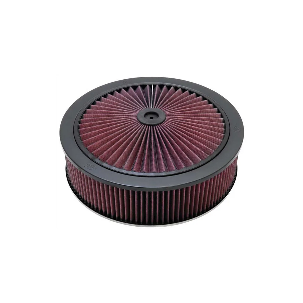 K&N X-Stream Top Filter Black 14 inch OD 5.125 inch Neck Flange 5.875 inch H