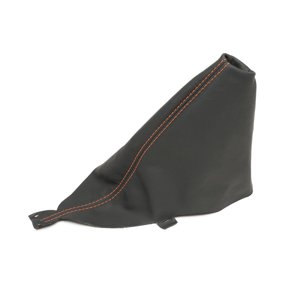 BFI R53 (R50/R52) MINI E-Brake Boot (Black Leather / Orange Stitch) - CLEARANCE