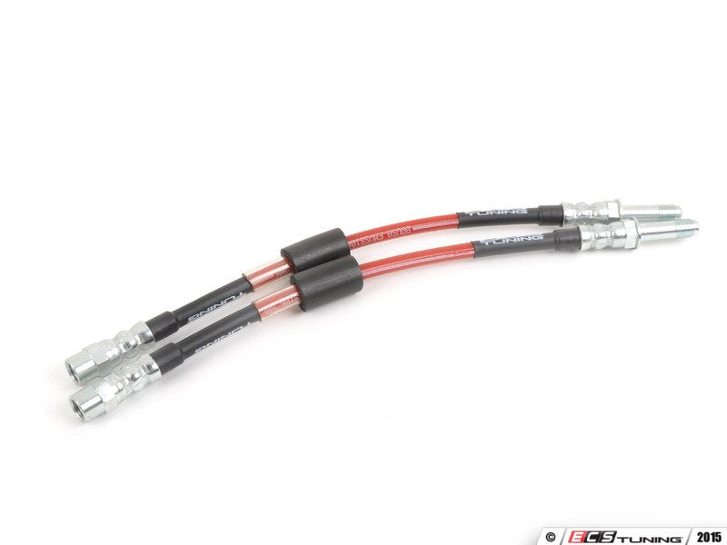 ECS Tuning Exact-Fit Stainless Steel Brake Lines - Rear