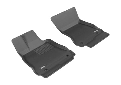 3D MAXpider 2007-2013 Mercedes-Benz S-Class W221 Kagu 1st & 2nd Row Floormats - Black