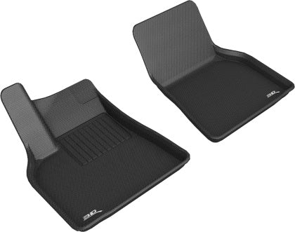 Tapis de sol 3D MAXpider Kagu 1re et 2e rangées pour Tesla Model Y 2020 - Noir