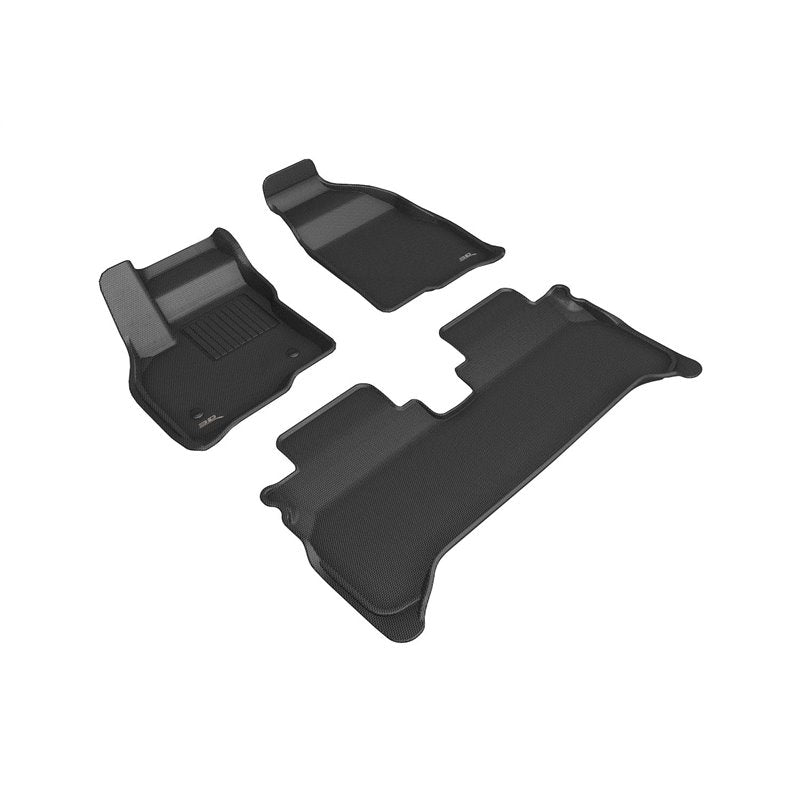 3D MAXpider 2022 Chevrolet Bolt EUV Front and Rear Kagu Floormats - Black