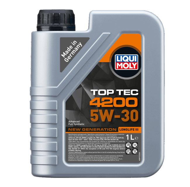 Liqui Moly Top Tec 4200 5W-30 New Generation Motor Oil