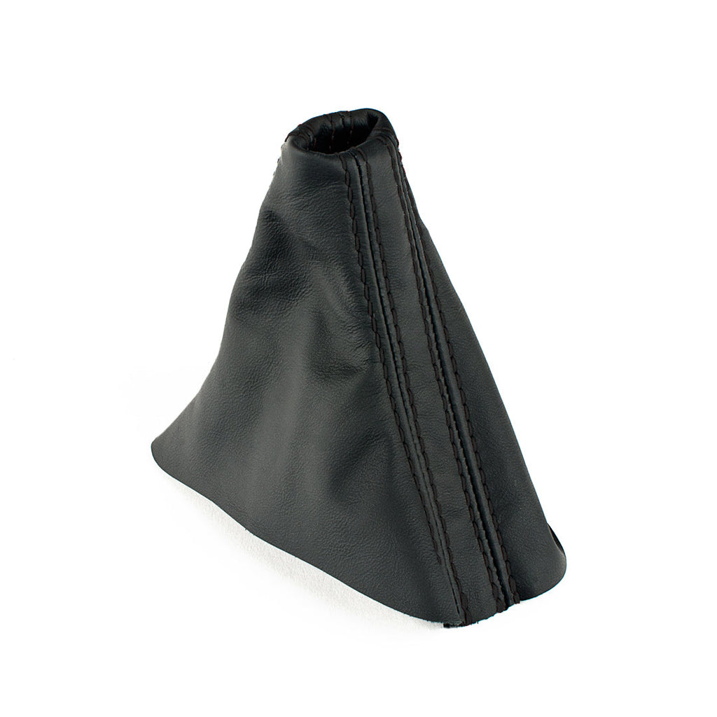 BFI 8V Manual Shift Boot (Black Leather / White Stitch) - CLEARANCE