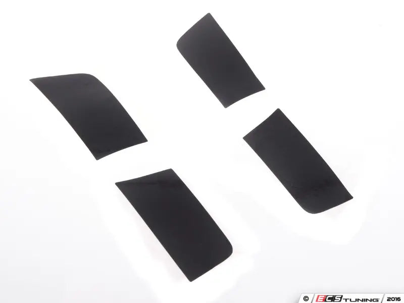 ECS Tuning Front Bumper Side Vinyl Inlay Set (Gloss Black) - VW Golf R MK7 - Eurosport Performance