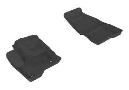 3D Maxpider 2009-2019 Ford Flex W/ 2nd Row Center Console Kagu 1st & 2nd Row - Black