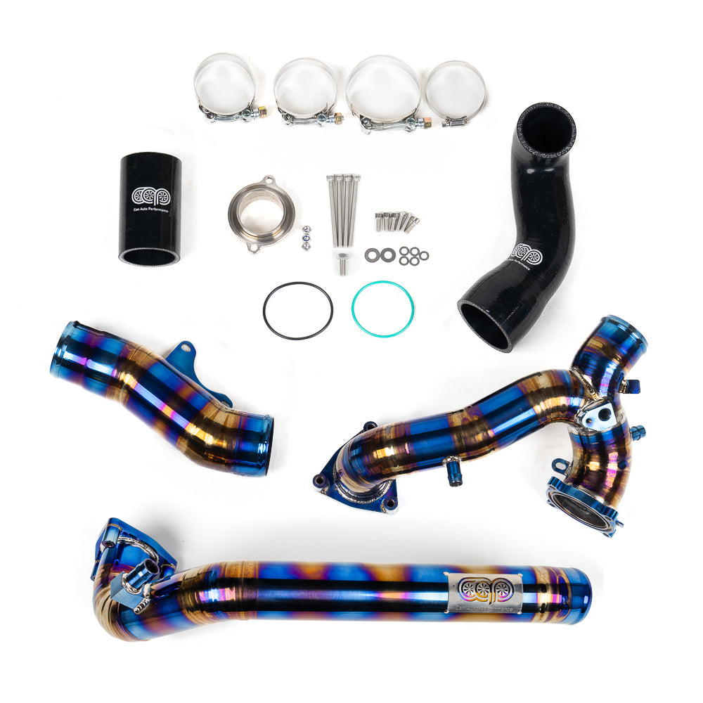 CAP 3.0T Post Throttle Valve Titanium Charge Pipe Kit | 2017-2025 Audi B9/B9.5 S4, S5, SQ5