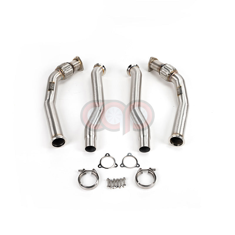 CAP Audi 3.0T Non-Resonated Supercharged V6 Downpipes - Version 2 (V2) | 2008-2017 B8/B8.5 S4, S5, A6, A7, Q5, SQ5