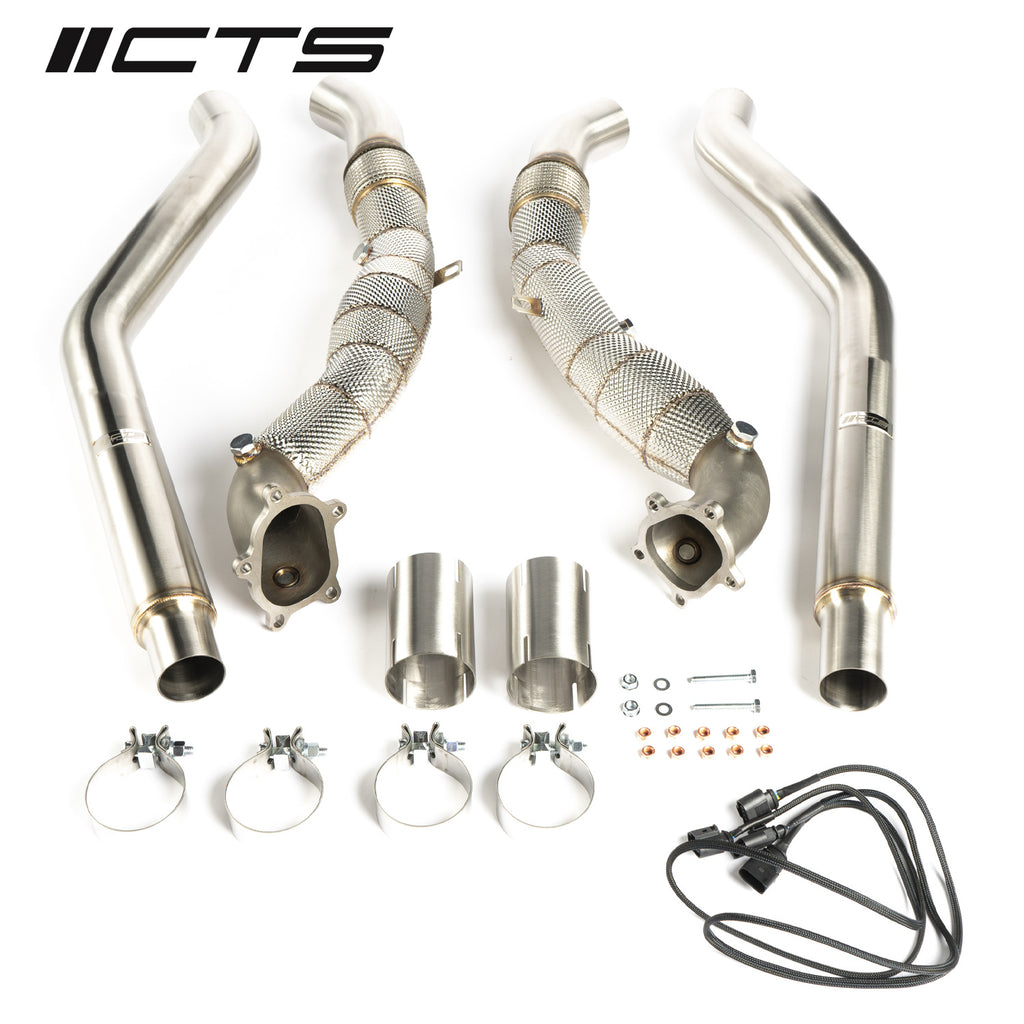 CTS Turbo Cast High-Flow Downpipe Set - Audi C7/7.5 S6/S7/RS7 (4.0T) - Eurosport Performance