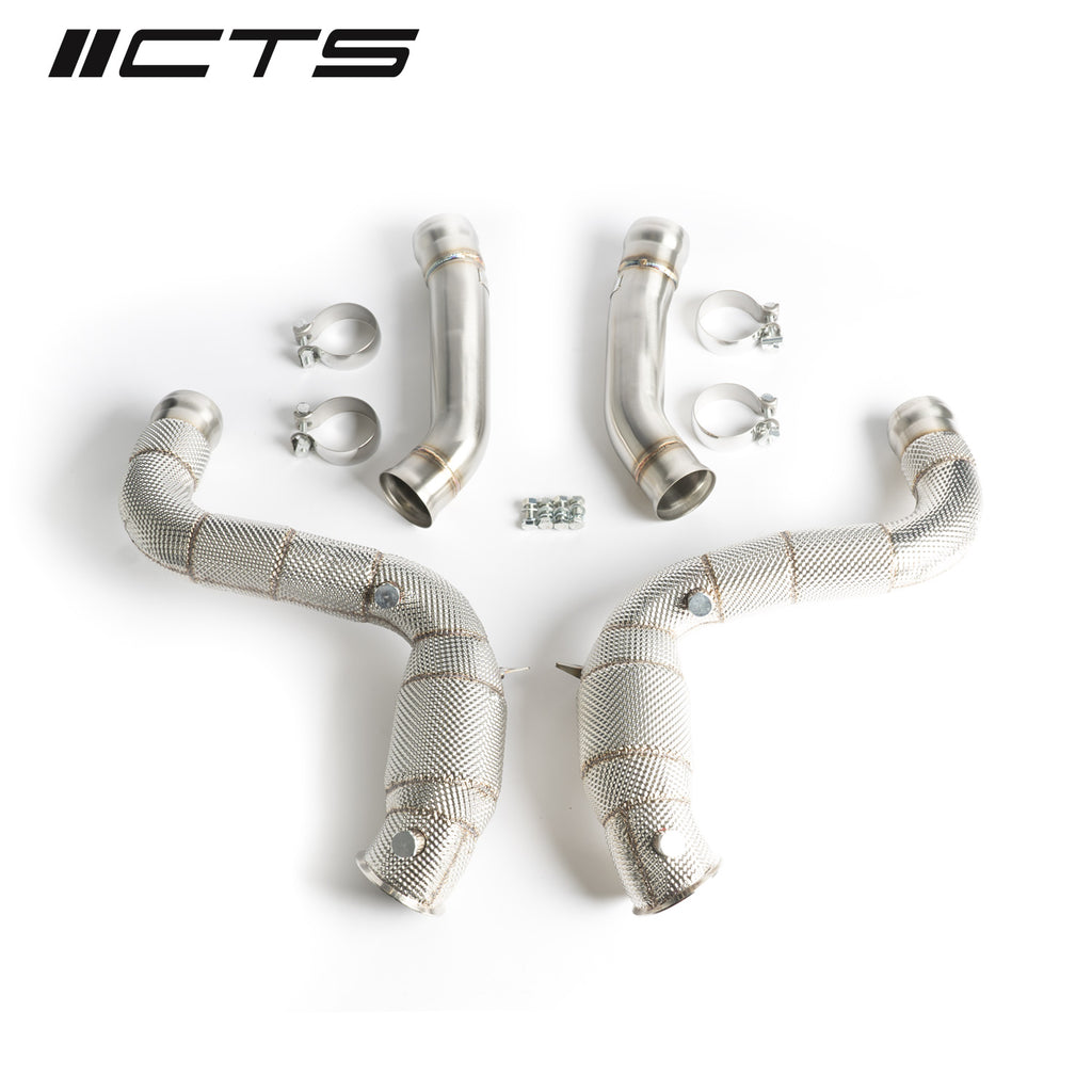 CTS Turbo High-Flow Downpipe Set - Mercedes-Benz AMG W205/M177 C63/C63S - Eurosport Performance
