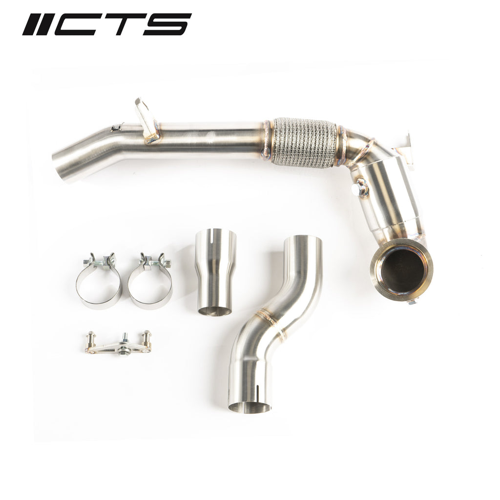 CTS Turbo High Flow Downpipe - Audi A3 8Y & VW Golf GTI MK8 - Eurosport Performance