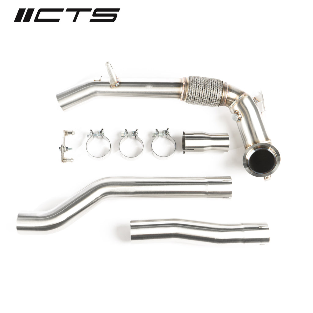 CTS Turbo Race Downpipe - Audi S3 8Y & VW Golf R MK8 - Eurosport Performance