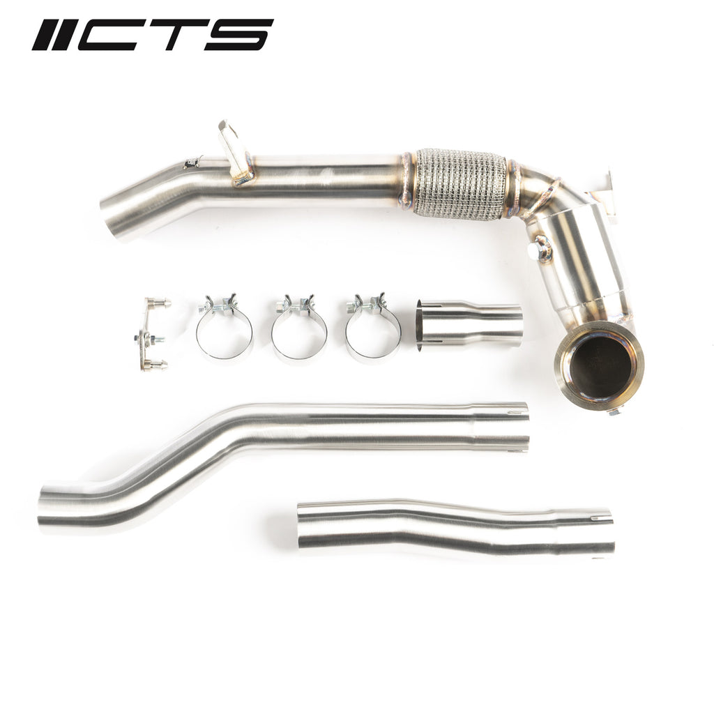 CTS Turbo High Flow Downpipe - Audi S3 8Y & VW Golf R MK8 - Eurosport Performance