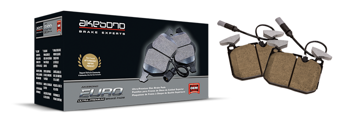 Akebono Euro Ultra-Premium Rear Brake Pads w/ Sensors (BMW)