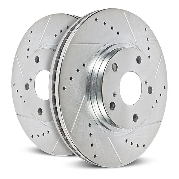 PowerStop 00-03 Mercedes-Benz ML55 AMG Front Evolution Drilled & Slotted Rotors - Pair