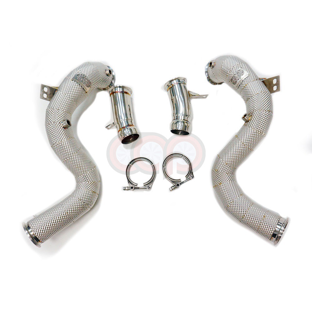 CAP 2017-2021 Mercedes Benz W222 S63 AMG Downpipes | M177 4.0T Downpipes