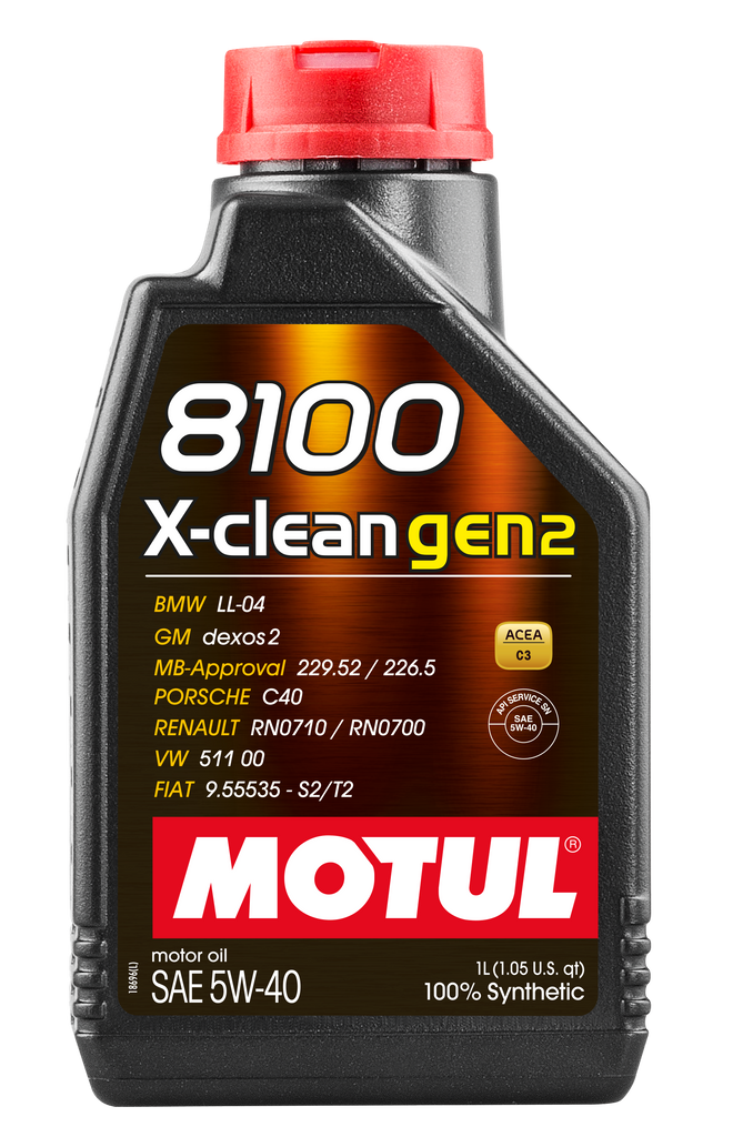 Motul 109761 8100 X-CLEAN GEN2 5W-40 1L