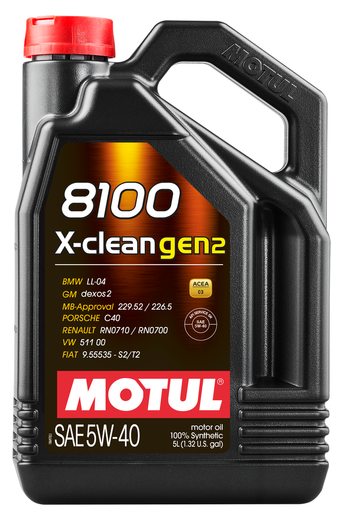 Motul 109762 8100 X-CLEAN GEN2 5W-40 5L