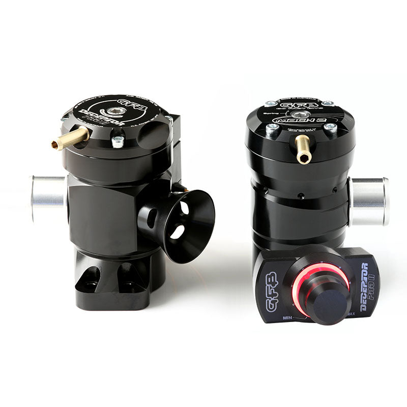 GFB T9513 1 Deceptor Pro II & 1 Mach 2 Stinger Twin Valve Kit , Motorized Blow Off Valve Or BOV. In Cabin Adjustable Venting Bias System Diverter Valve.