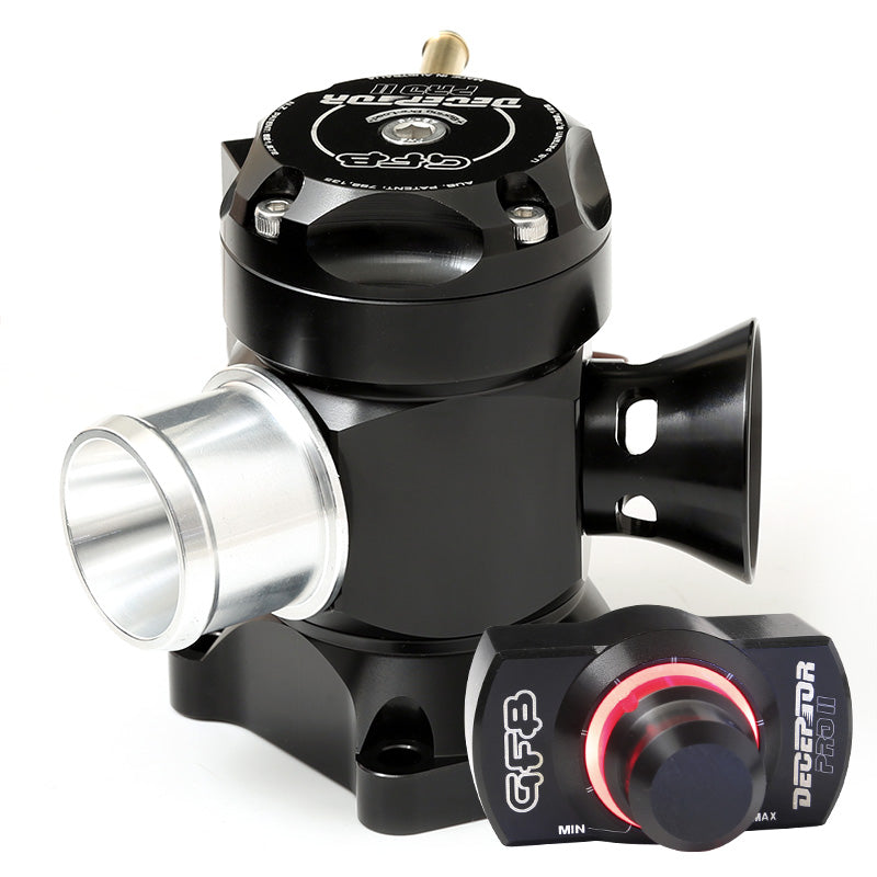 GFB T9514 Deceptor Pro II Hyundai motorized blow off valve (BOV) with GFB TMS advantage and in-cabin sound adjustment system