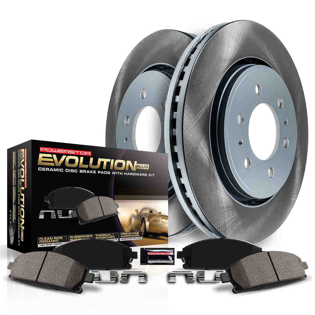 PowerStop 01-02 Mercedes-Benz E430 Rear Semi-Coated Rotor Kit