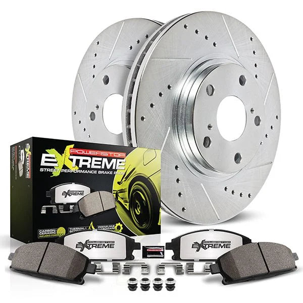 PowerStop 01-03 BMW 525i Rear Z26 Street Warrior Brake Kit