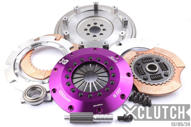 XClutch Stage 5 - 8.0" Twin Disc Rigid Ceramic Clutch Kit - Toyota Celica All Trac (1988-90)
