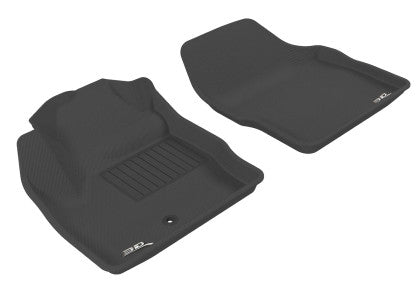 3D MAXpider 2007-2014 Ford Edge Kagu 1st & 2nd Row Floormats - Black