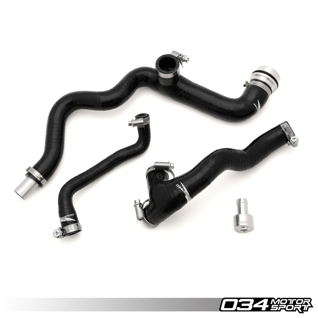 034Motorsport Breather Hose Kit, Early MkIV Volkswagen 1.8T AWV/AWW/AWP, Reinforced Silicone