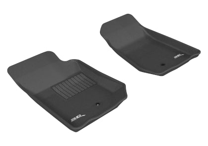 Tapis de sol 3D MAXpider Kagu pour Jeep Wrangler JK Unlimited (2007-2013) - Noirs (1re et 2e rangées)