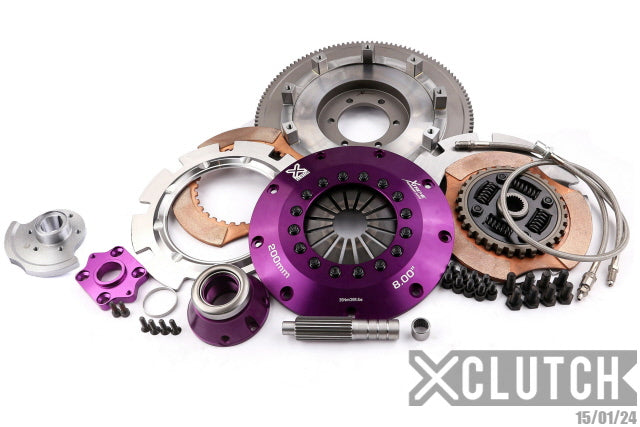 XClutch Stage 5 - 8.0" Twin Disc Sprung Ceramic Clutch Kit - Mazda Rx 7 (1993) / Mazda Rx 7 Twin Turbo (1996)