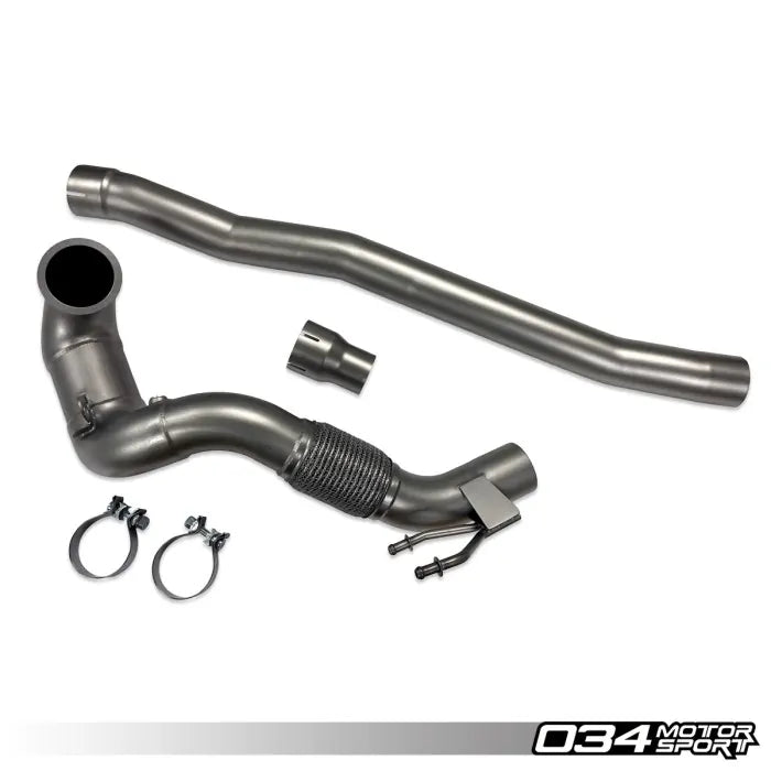 034Motorsport Cast Stainless Steel Racing Downpipe - Audi & VW MQB (AWD) - Eurosport Performance