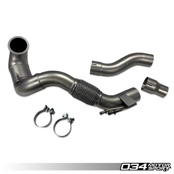 034Motorsport Cast Stainless Steel Racing Downpipe - Audi A3 FWD & VW Golf/GTI