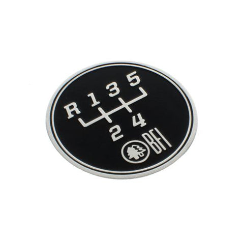 BFI 5-Speed Gate Pattern Coin for Heavy Weight Shift Knobs (Transverse)