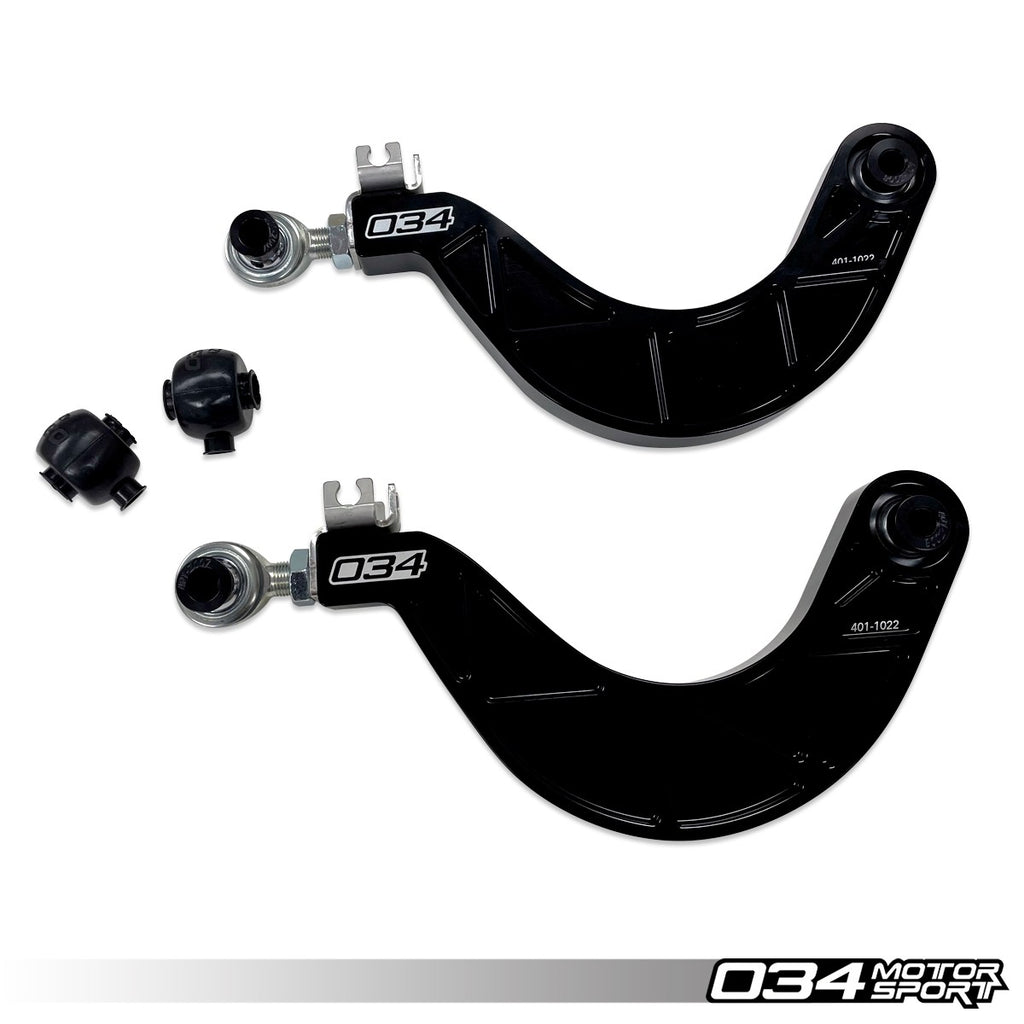 034Motorsport Control Arm Pair, Motorsport, Rear Upper Adjustable, Volkswagen & Audi PQ35, MQB, and MQB EVO