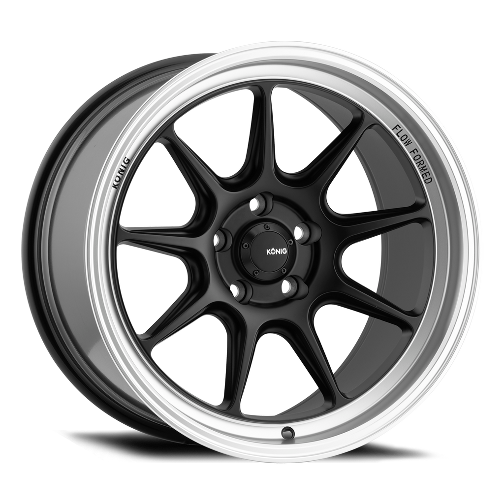 Konig Countergram - Matte Black / Matte Machined Lip